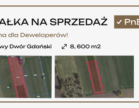 Działka na sprzedaż, nowodworski Nowy Dwór Gdański Zielona, 1 980 000 zł, 8600 m2, 1539164998