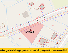 Działka na sprzedaż, Ostródzki (Pow.) Morąg (Gm.) Jędrychówko, 89 000 zł, 1619 m2, 104