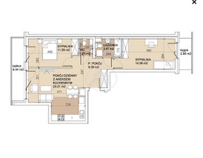 Mieszkanie na sprzedaż, Wrocław Wrocław-Psie Pole Sołtysowice Lothara Herbsta, 789 000 zł, 61,38 m2, 269941