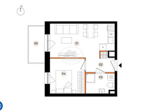 Mieszkanie na sprzedaż, Wrocław Wrocław-Krzyki Brochów Wiaduktowa, 478 843 zł, 32,82 m2, 212527