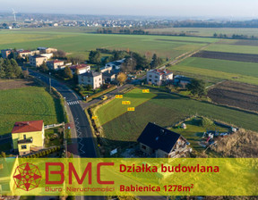 Działka na sprzedaż, Woźniki Babienica Główna, 89 000 zł, 1278 m2, 364040