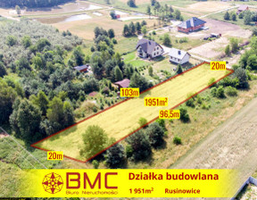 Działka na sprzedaż, Koszęcin Rusinowice Brzozowa, 99 000 zł, 1951 m2, 958220