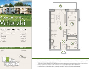 Mieszkanie na sprzedaż, Radomszczański (Pow.) Radomsko J. Kilińskiego, 364 980 zł, 43,45 m2, 1-4