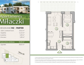 Mieszkanie na sprzedaż, Radomszczański (pow.) Radomsko (gm.) Jana Kilińskiego, 364 980 zł, 43,45 m2, 1-9