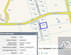Budowlany na sprzedaż, Kołobrzeski Gościno Lipowa, 144 800 zł, 1448 m2, 359