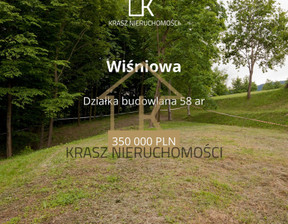 Budowlany na sprzedaż, Myślenicki Wiśniowa, 350 000 zł, 5800 m2, 40/16082/OGS