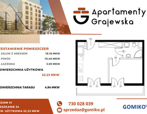 Mieszkanie na sprzedaż, Warszawa Praga-Północ Szmulowizna Grajewska, 628 485 zł, 32,23 m2, 127/15815/OMS