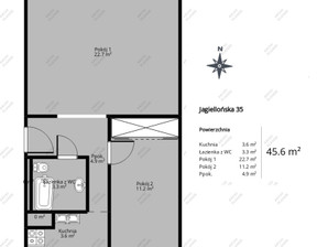 Mieszkanie na sprzedaż, Kielce Czarnów Jagiellońska, 339 000 zł, 46,2 m2, 17/15646/OMS