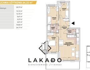 Mieszkanie na sprzedaż, Kraków Ruczaj Walerego Sławka, 1 199 000 zł, 84,59 m2, 451828466