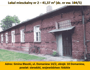 Mieszkanie na sprzedaż, Sieradzki (Pow.) Błaszki (Gm.) Domaniew, 65 000 zł, 41,37 m2, 217