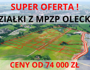 Działka na sprzedaż, Olecki Olecko, 74 000 zł, 1501 m2, DPO-GS-8131