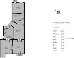 Mieszkanie na sprzedaż, Bydgoszcz 3 Maja, 519 000 zł, 147,42 m2, 10201/14150/OMS