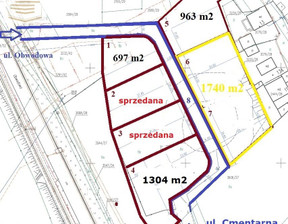 Działka na sprzedaż, Siemianowice Śląskie M. Siemianowice Śląskie Centrum Obwodowa, 522 000 zł, 1740 m2, IGNR-GS-4452-2