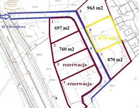 Działka na sprzedaż, Siemianowice Śląskie M. Siemianowice Śląskie Centrum Obwodowa, 261 000 zł, 870 m2, IGNR-GS-4451-1