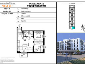 Mieszkanie na sprzedaż, Bielski (pow.) Czechowice-Dziedzice (gm.) Stawowa, 384 019 zł, 48,61 m2, 3.3