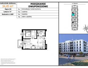 Mieszkanie na sprzedaż, Bielski (Pow.) Czechowice-Dziedzice (Gm.) Brzeziny Stawowa, 272 155 zł, 34,45 m2, 3.4