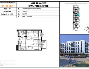 Mieszkanie na sprzedaż, Bielski (Pow.) Czechowice-Dziedzice (Gm.) Brzeziny Stawowa, 272 155 zł, 34,45 m2, 3.5