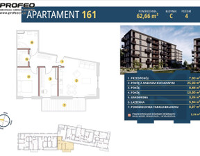 Mieszkanie na sprzedaż, Bielsko-Biała M. Bielsko-Biała Centrum, 620 334 zł, 62,66 m2, PCN-MS-9896