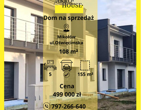 Dom na sprzedaż, Mikołowski Mikołów Oświęcimska, 499 000 zł, 108 m2, 244385
