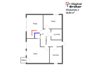 Mieszkanie na sprzedaż, Warszawa M. Warszawa Praga-Południe Saska Kępa Afrykańska, 764 341 zł, 58,8 m2, KNG-MS-5246