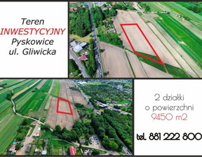 Działka na sprzedaż, Gliwicki Pyskowice Zaolszany Teren produkcyjno-usługowy 0,, 1 228 500 zł, 9450 m2, 50380945
