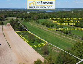 Działka na sprzedaż, Puławski Kazimierz Dolny, 369 000 zł, 1250 m2, 534/14329/OGS