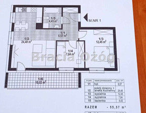 Mieszkanie na sprzedaż, Rzeszów M. Rzeszów, 452 000 zł, 55,5 m2, BRO-MS-1951