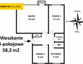 Mieszkanie na sprzedaż, Bielsko-Biała Dembowskiego, 450 000 zł, 58,3 m2, SMCUFE206