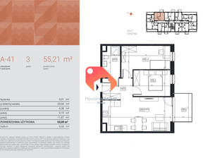 Mieszkanie na sprzedaż, Bydgoszcz Czyżkówko Flisacka, 507 932 zł, 55,21 m2, 391740