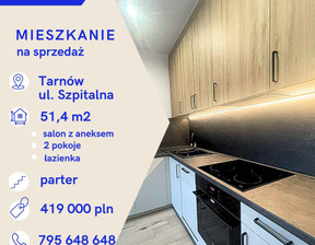 Mieszkanie na sprzedaż, Tarnów Szpitalna, 419 000 zł, 51,4 m2, 742