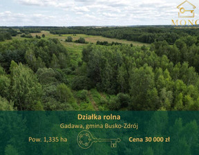 Działka na sprzedaż, Buski Busko-Zdrój Gadawa, 30 000 zł, 13 350 m2, 72