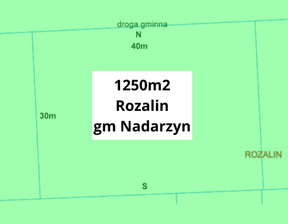 Działka na sprzedaż, Pruszkowski Nadarzyn Rozalin, 345 000 zł, 1250 m2, 158/8952/OGS