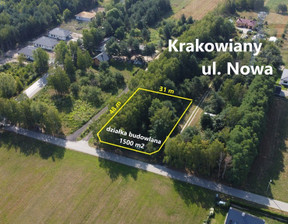 Działka na sprzedaż, Pruszkowski Nadarzyn Krakowiany Nowa, 315 000 zł, 1500 m2, 2121/1807/OGS