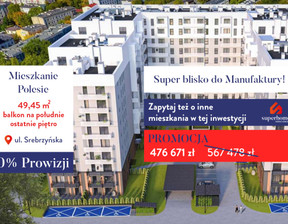 Mieszkanie na sprzedaż, Łódź Srebrzyńska, 476 671 zł, 49,45 m2, 13