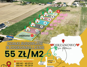 Działka na sprzedaż, Żniński (Pow.) Łabiszyn (Gm.) Ojrzanowo, 45 650 zł, 830 m2, 12