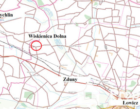 Działka na sprzedaż, Łowicki Zduny Wiskienica Dolna, 220 000 zł, 2200 m2, 339/16208/OGS