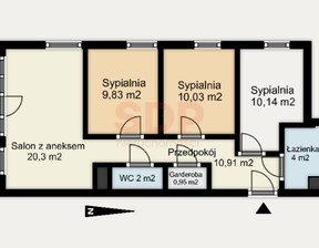 Mieszkanie na sprzedaż, Wrocław Śródmieście Kleczków Wybrzeże Conrada - Korzeniowskiego, 1 028 643 zł, 68,16 m2, 37601