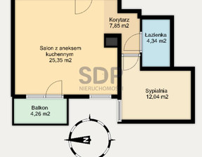 Mieszkanie na sprzedaż, Wrocław Krzyki Klecina Przyjaźni, 768 850 zł, 49,57 m2, 33741
