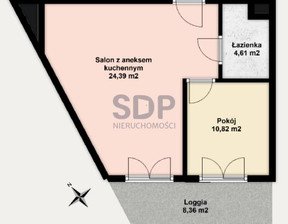 Mieszkanie na sprzedaż, Wrocław Stare Miasto Gnieźnieńska, 679 000 zł, 45,6 m2, 34682