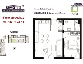 Mieszkanie na sprzedaż, Cieszyński Ustroń Hermanice, 530 584 zł, 46 m2, PEB-MS-7571-1