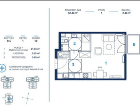 Kawalerka na sprzedaż, Kraków Ruczaj Karola Bunscha, 524 777 zł, 32,44 m2, 513493