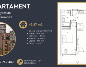 Mieszkanie na sprzedaż, Kraków Kraków-Nowa Huta Czyżyny Ul. Lema, 1 004 953 zł, 42,87 m2, 801299