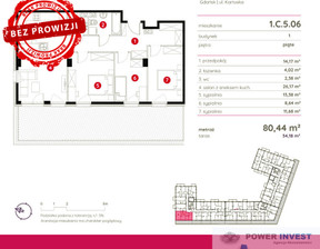 Mieszkanie na sprzedaż, Gdańsk Kartuska, 1 616 844 zł, 80,44 m2, 25927/7649/OMS