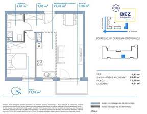 Mieszkanie na sprzedaż, Warszawa Ursus Herbu Oksza, 671 500 zł, 48,46 m2, 119433/3877/OMS