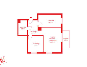 Mieszkanie na sprzedaż, Gdańsk Łostowice Ametystowa, 529 532 zł, 49,96 m2, PH619856