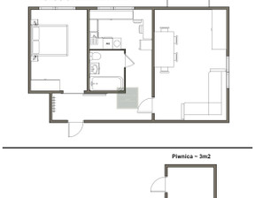 Mieszkanie na sprzedaż, Warszawa Mokotów Warszawa Mokotów Fryderyka Joliot-Curie, 990 000 zł, 48,06 m2, PI545604