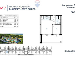 Mieszkanie na sprzedaż, Gryficki Trzebiatów Rogowo, 647 700 zł, 42,76 m2, 202/13467/OMS