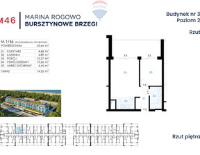 Mieszkanie na sprzedaż, Gryficki Trzebiatów Rogowo, 728 300 zł, 43,64 m2, 217/13467/OMS