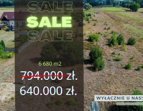 Budowlany na sprzedaż, Poświętne Cygów Brzozowa, 640 000 zł, 6680 m2, WIL971442