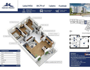 Mieszkanie na sprzedaż, Łomża Akademicka, 598 525 zł, 83,36 m2, 1648